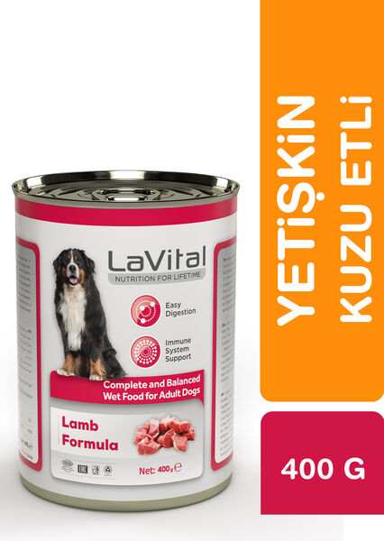 LaVital Yetişkin Yaş Köpek Maması (Adult) Kuzu Etli 400GR
