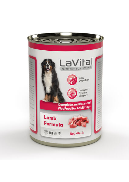 LaVital Yetişkin Yaş Köpek Maması (Adult) Kuzu Etli 400GR