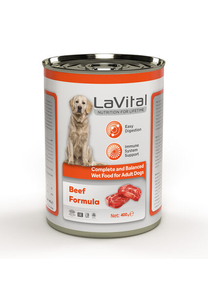 LaVital Yetişkin Yaş Köpek Maması (Adult) Sığır Etli 400GR