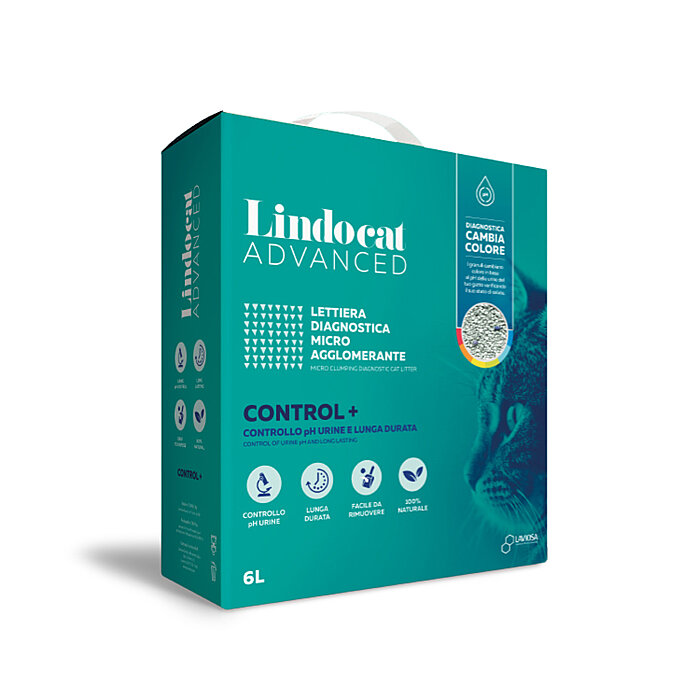 Lindocat Advanced Control+PH Kontrol Hastalık Teşhis Eden Topaklanan Kedi Kumu 6L - 1