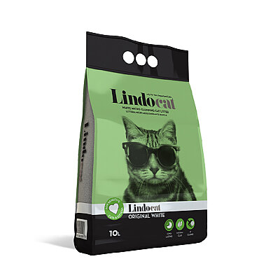 Lindocat Original İnce Taneli Kokusuz Topaklanan Kedi Kumu 10L