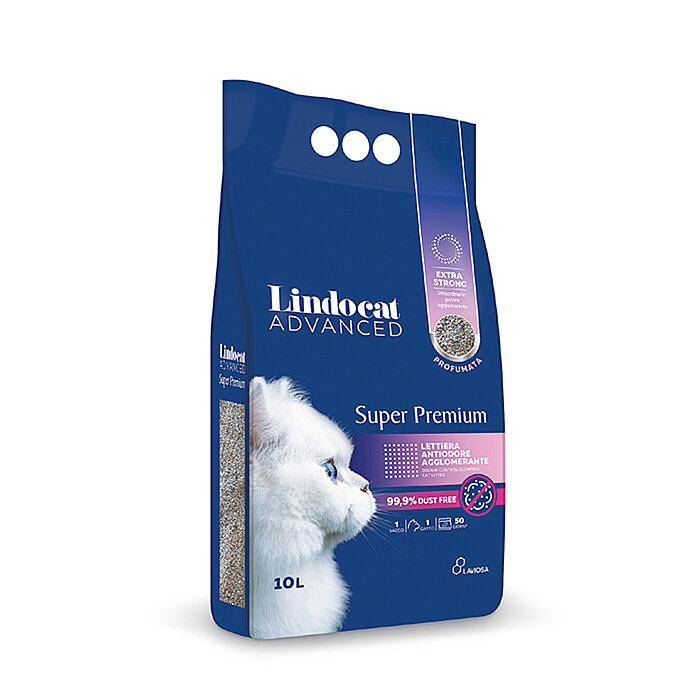 Lindocat Super Premium Extra Güçlü Topaklanan Pudra Kokulu Kedi Kumu 10L - 1