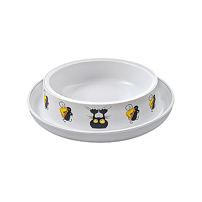 Moderna Kedi&Fare Desenli Mama Kabı