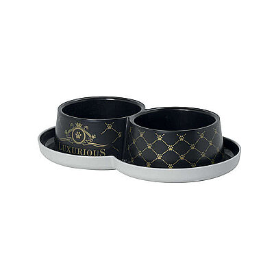 Moderna Luxurious İkili Mama Kabı - 2 x 350 ML