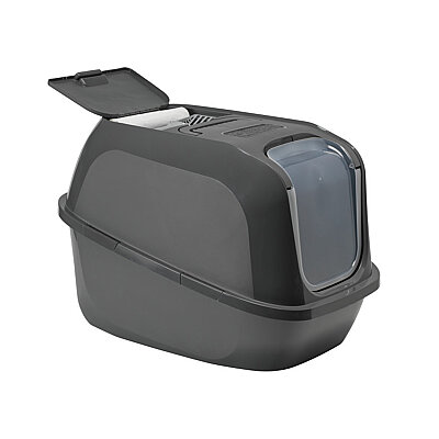 Moderna Mega Deluxe Kapalı Kedi Tuvaleti - Gri / Açık Gri 65,8x48,6x45,8 cm - 3