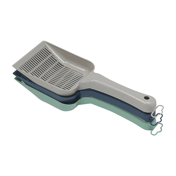 Moderna Scoopy Small Grid Dar Aralıklı Kedi Kumu Küreği - Lacivert - 1