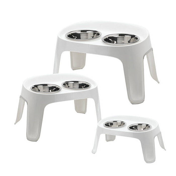 Moderna Skybar Large İkili Mama Kabı - Beyaz 2 x 3300 ML - 2