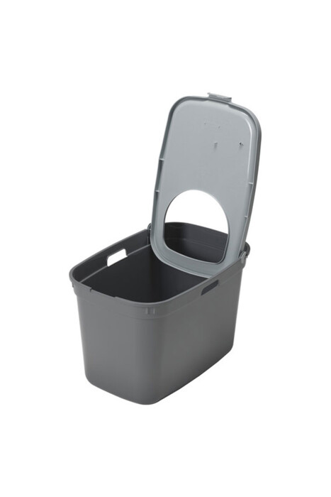 Moderna Top Cat Kapalı Kedi Tuvaleti - Gri / Koyu Gri 59 CM - 2