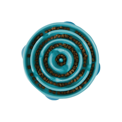 Outward Hound Fun Feeder Drop Yavaş Yeme Mama Kabı Large - Turkuaz