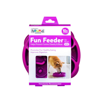 Outward Hound Fun Feeder Flower Yavaş Yeme Mama Kabı Medium - Mor