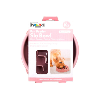Outward Hound Fun Feeder Wave Yavaş Yeme Mama Kabı Small - Pembe (1)