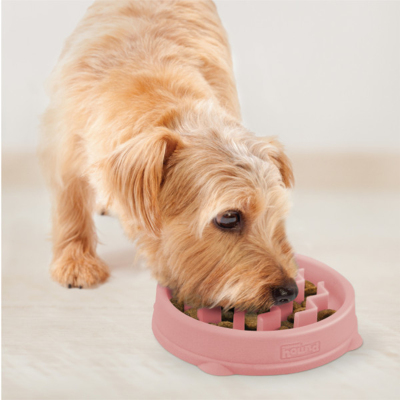 Outward Hound Fun Feeder Wave Yavaş Yeme Mama Kabı Small - Pembe - 5