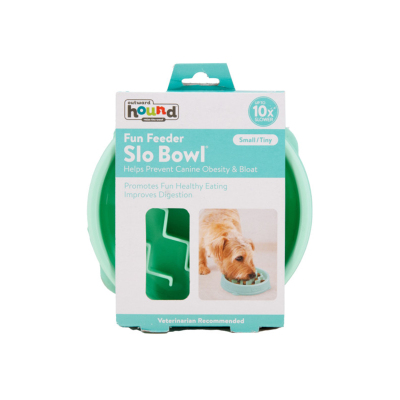 Outward Hound Fun Feeder Wave Yavaş Yeme Mama Kabı Small - Yeşil (1)