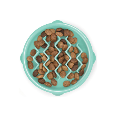 Outward Hound Fun Feeder Wave Yavaş Yeme Mama Kabı Small - Yeşil
