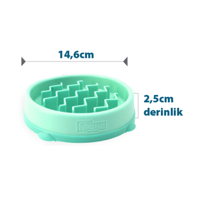 Outward Hound Fun Feeder Wave Yavaş Yeme Mama Kabı Small - Yeşil - 4