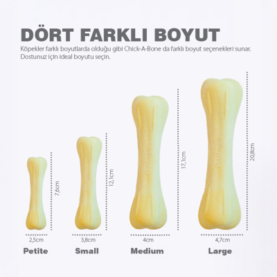 Petstages Chick A Bone Tavuk Aromalı Köpek Çiğneme Kemiği Xsmall (1)