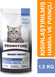 Pronature Kısırlaştırılmış Yetişkin Kuru Kedi Maması (Weight Protect) - Hamsili ve Pirinçli - 1,5KG - Thumbnail