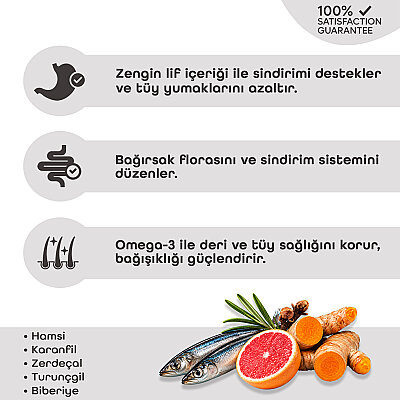 Pronature Kısırlaştırılmış Yetişkin Kuru Kedi Maması (Weight Protect) - Hamsili ve Pirinçli - 1,5KG - 3