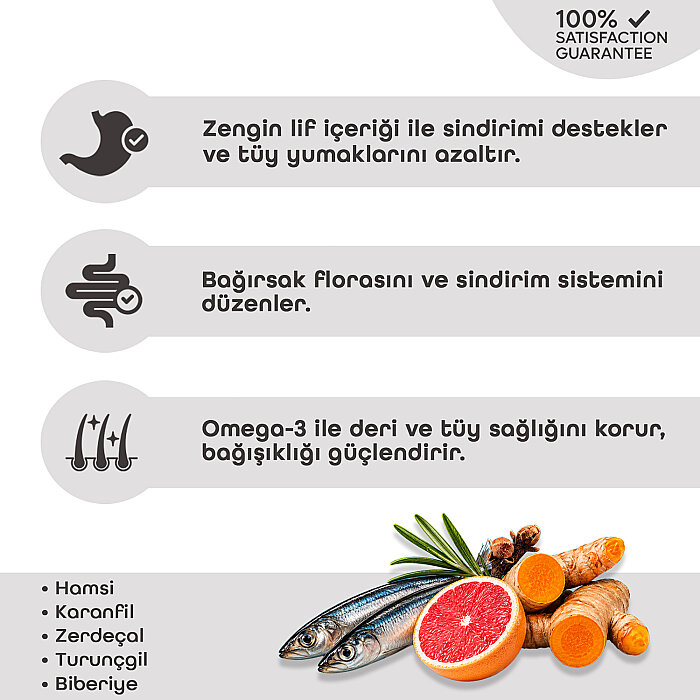 Pronature Kısırlaştırılmış Yetişkin Kuru Kedi Maması (Weight Protect) - Hamsili ve Pirinçli - 1,5KG - 3