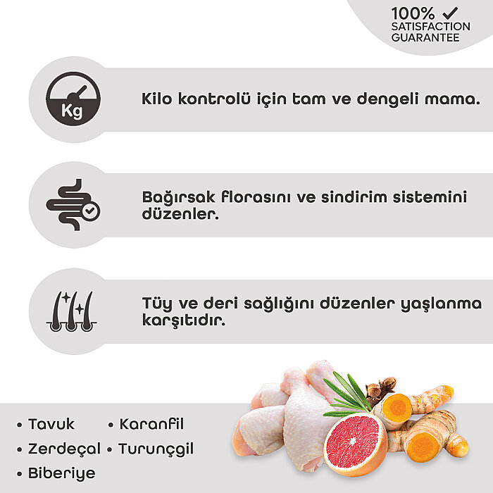 Pronature Kısırlaştırılmış Yetişkin Kuru Kedi Maması (Weight Protect) - Tavuk Etli ve Pirinçli - 1,5KG - 3