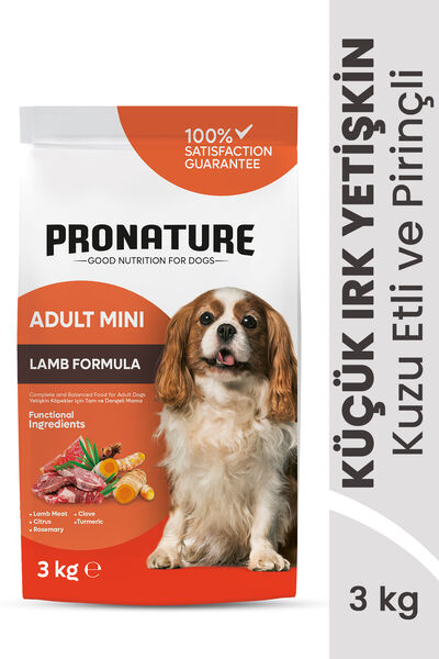 Pronature Küçük Irk Yetişkin Kuru Köpek Maması (Daily Protect) - Kuzu Etli ve Pirinçli - 3KG