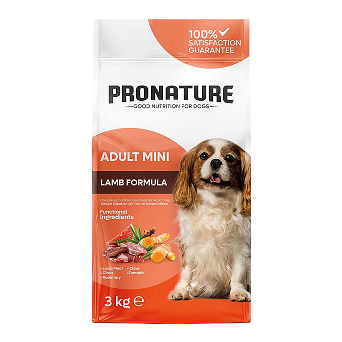 Pronature Küçük Irk Yetişkin Kuru Köpek Maması (Daily Protect) - Kuzu Etli ve Pirinçli - 3KG - 1