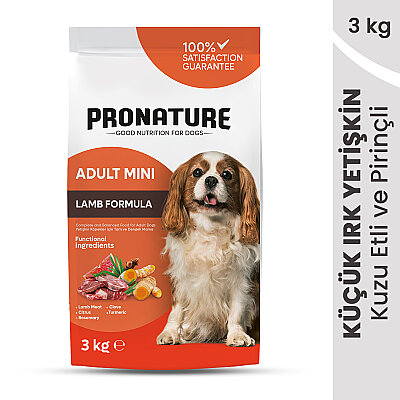 Pronature Küçük Irk Yetişkin Kuru Köpek Maması (Daily Protect) - Kuzu Etli ve Pirinçli - 3KG (1)