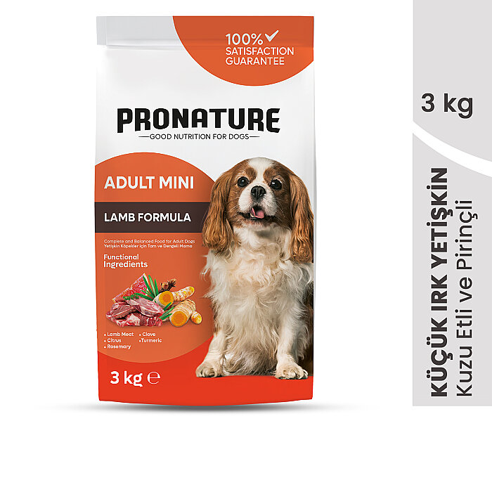 Pronature Küçük Irk Yetişkin Kuru Köpek Maması (Daily Protect) - Kuzu Etli ve Pirinçli - 3KG - 2