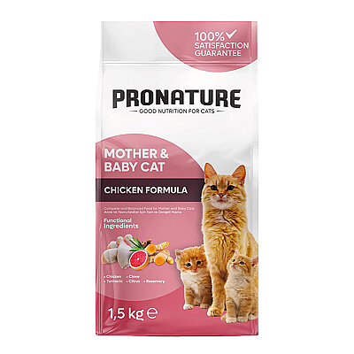 Pronature - Pronature Mother & Baby Kuru Kedi Maması Tavuk Etli 1,5KG