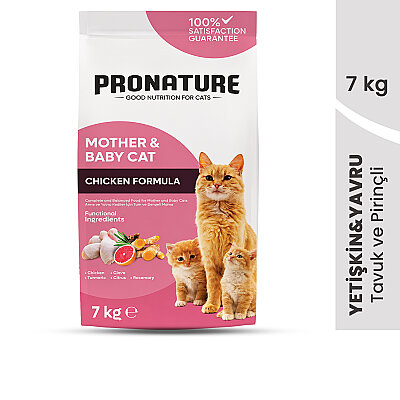 Pronature Mother & Baby Kuru Kedi Maması Tavuk Etli 7KG (1)