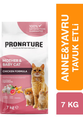Pronature Mother & Baby Kuru Kedi Maması Tavuk Etli 7KG