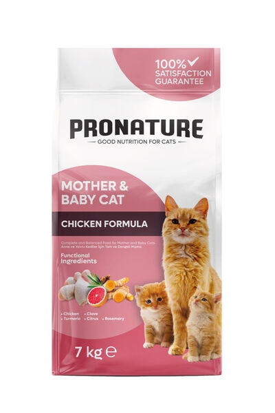 Pronature Mother & Baby Kuru Kedi Maması Tavuk Etli 7KG
