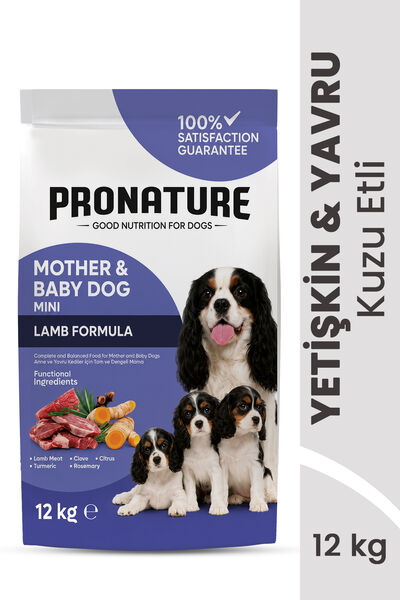 Pronature Mother & Baby Kuru Köpek Maması (Mini) Kuzu Etli 12KG