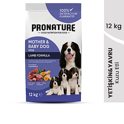 Pronature Mother & Baby Kuru Köpek Maması (Mini) Kuzu Etli 12KG (1)