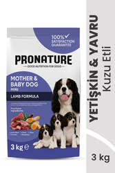 Pronature - Pronature Mother & Baby Kuru Köpek Maması (Mini) Kuzu Etli 3KG