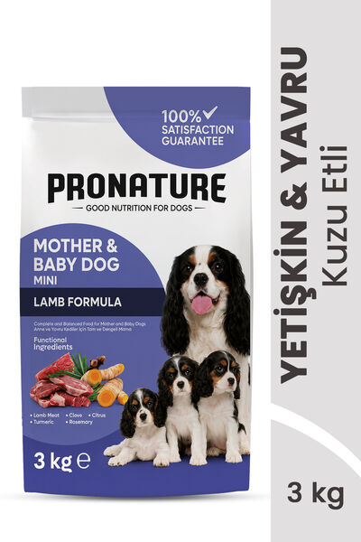 Pronature Mother & Baby Kuru Köpek Maması (Mini) Kuzu Etli 3KG