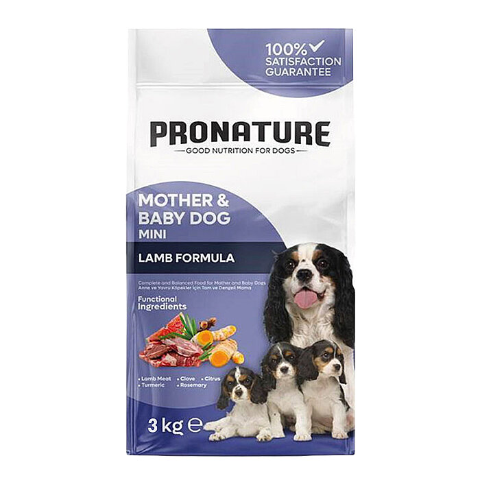 Pronature Mother & Baby Kuru Köpek Maması (Mini) Kuzu Etli 3KG - 1