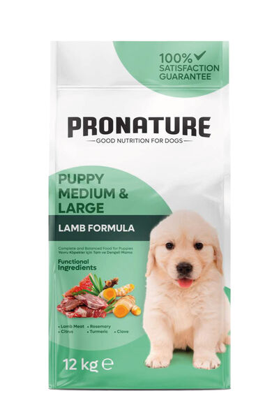 Pronature Orta ve Büyük Irk Yavru Kuru Köpek Maması (Daily Growth) - Kuzu Etli ve Pirinçli - 12KG