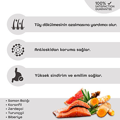 Pronature Orta ve Büyük Irk Yetişkin Kuru Köpek Maması (Derma Shine) - Somonlu ve Pirinçli - 12KG - 3
