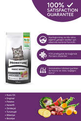 Pronature - Pronature Tahılsız Kısırlaştırılmış Yetişkin Kuru Kedi Maması (Perfect Weight) - Kuzu Etli ve Enginarlı - 1,5KG (1)