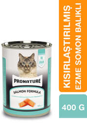Pronature Tahılsız Kısırlaştırılmış Yaş Kedi Maması (Neutered) – Ezme Somon Balıklı - 400GR - Thumbnail