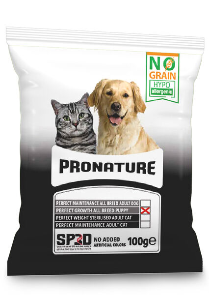 Pronature Tahılsız Yavru Kuru Köpek Maması (Perfect Growth) - Kuzu Etli Patatesli ve Enginarlı - 100GR