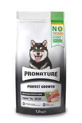 Pronature Tahılsız Yavru Kuru Köpek Maması (Perfect Growth) - Kuzu Etli Patatesli ve Enginarlı - 1,5KG - Thumbnail