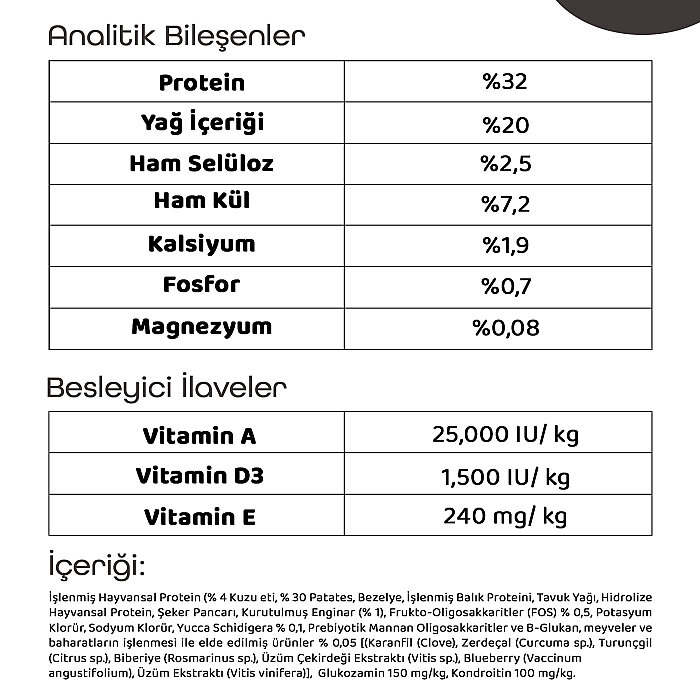 Pronature Tahılsız Yavru Kuru Köpek Maması (Perfect Growth) - Kuzu Etli Patatesli ve Enginarlı - 1,5KG - 4