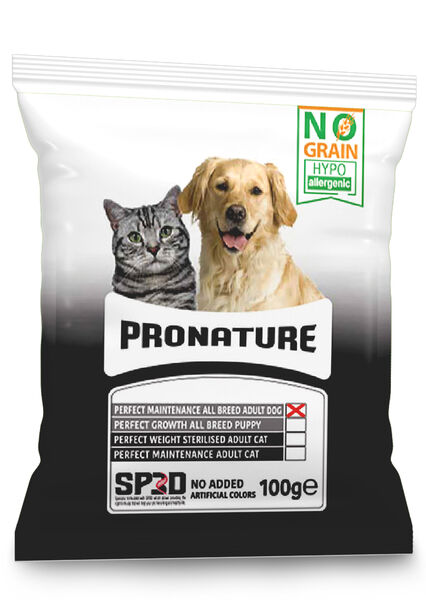 Pronature Tahılsız Yetişkin Kuru Köpek Maması (Perfect Maintenance) - Kuzu Etli Patatesli ve Enginarlı - 100GR