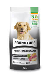 Pronature Tahılsız Yetişkin Kuru Köpek Maması (Perfect Maintenance) - Kuzu Etli Patatesli ve Enginarlı - 12KG - Thumbnail