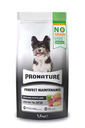 Pronature Tahılsız Yetişkin Kuru Köpek Maması (Perfect Maintenance) - Kuzu Etli Patatesli ve Enginarlı - 1,5KG - Thumbnail