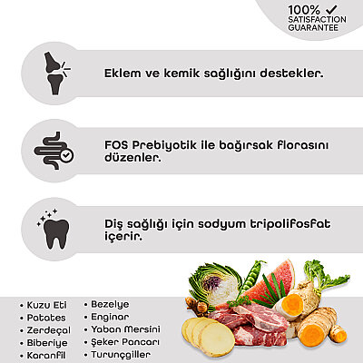 Pronature Tahılsız Yetişkin Kuru Köpek Maması (Perfect Maintenance) - Kuzu Etli Patatesli ve Enginarlı - 1,5KG - 3