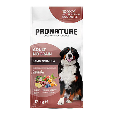 Pronature Tahılsız Yetişkin Kuru Köpek Maması (Perfect Maintenance) - Kuzu Etli Patatesli ve Enginarlı - 12KG - Thumbnail