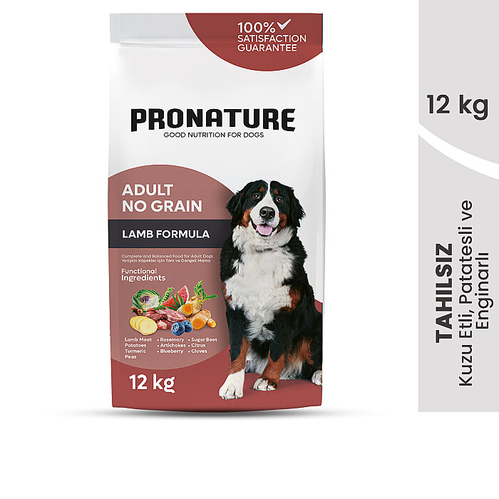 Pronature Tahılsız Yetişkin Kuru Köpek Maması (Perfect Maintenance) - Kuzu Etli Patatesli ve Enginarlı - 12KG - 2